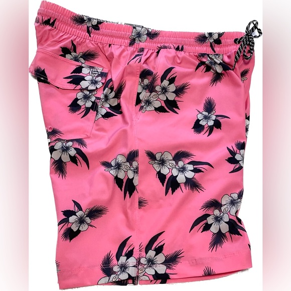 NWT Men’s Hurley Hibiscus Volley Swim Trunks - Picture 7 of 8